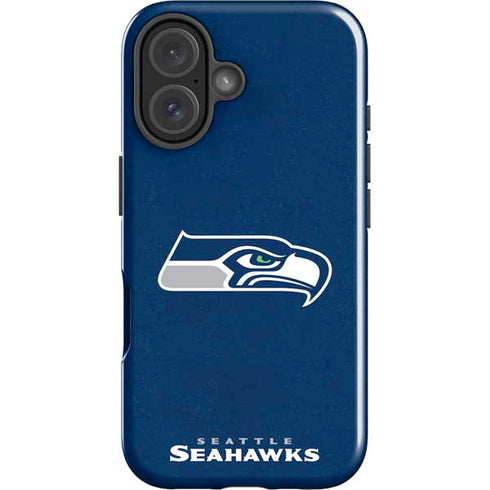 NFL Seattle Seahawks Distressed iPhone 16 Plus Impact Case
